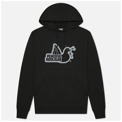 Мужская толстовка Peaceful Hooligan Outline Dove Hoodie чёрный , Размер L