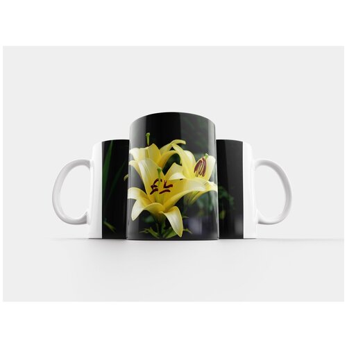 фото Кружка "лили, желтый, расцветает" 320 мл lotsprints