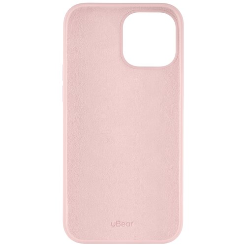 Чехол uBear Touch Case для Apple iPhone 13 Pro Max, розовый чехол брелок ubear touch ring case для airtag с кольцом фиксатором силикон soft touch оранжевый