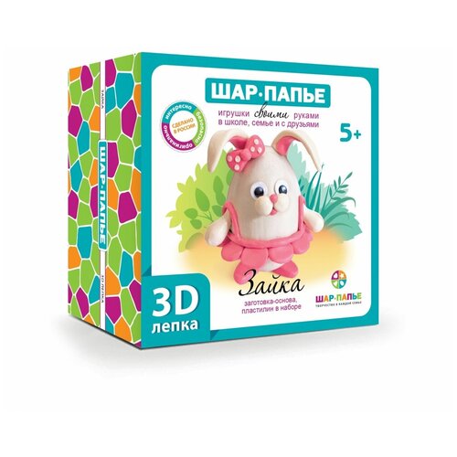 Набор для творчества шар-папье 3D-лепка Зайка (В0268З)