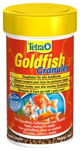 TetraGoldfish Granules корм в гранулах для золотых рыб 100 мл - фотография № 2