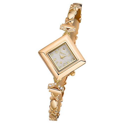 Platinor Женские золотые часы «Агата» Арт.: 43956.111 на браслете арт.: 51096