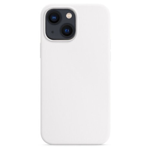 Силиконовый чехол Silicone Case для iPhone 13 (на Айфон 13), белый