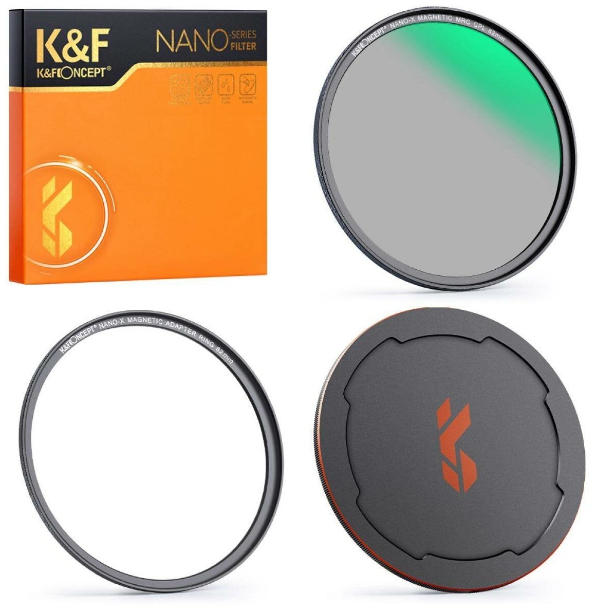 Фильтр магнитный K&F CPL поляризационный 72 мм