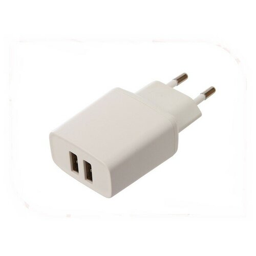 Зарядное устройство сетевое Continent белый 2,5A/2*USB ZN25-296WT /OEM