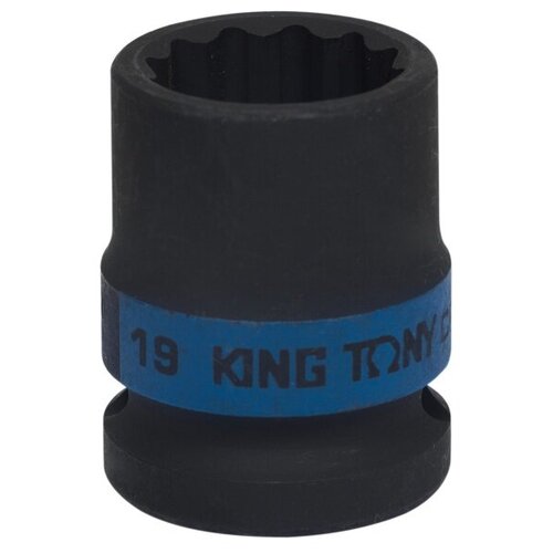 Головка торцевая ударная двенадцатигранная KING TONY 1/2, 19 мм 453019M