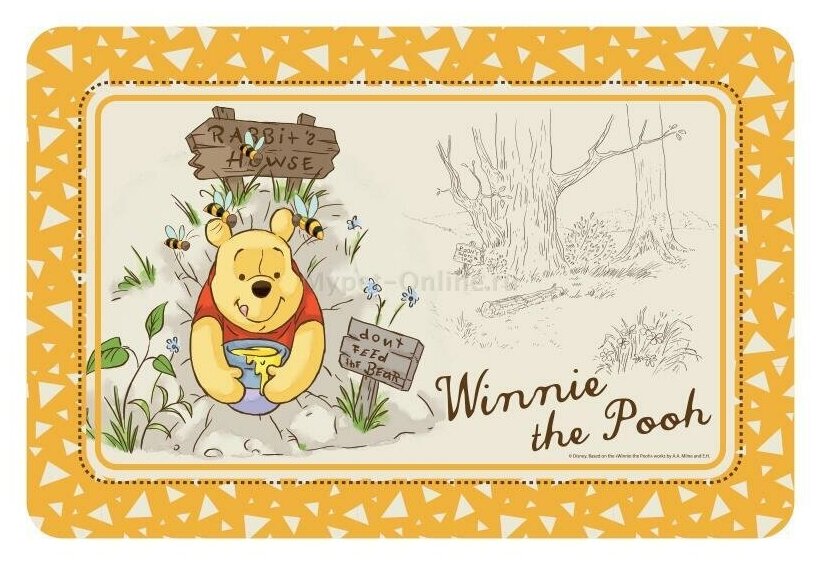 Коврик под миску Disney Winnie-the-Pooh 430*280мм 1шт