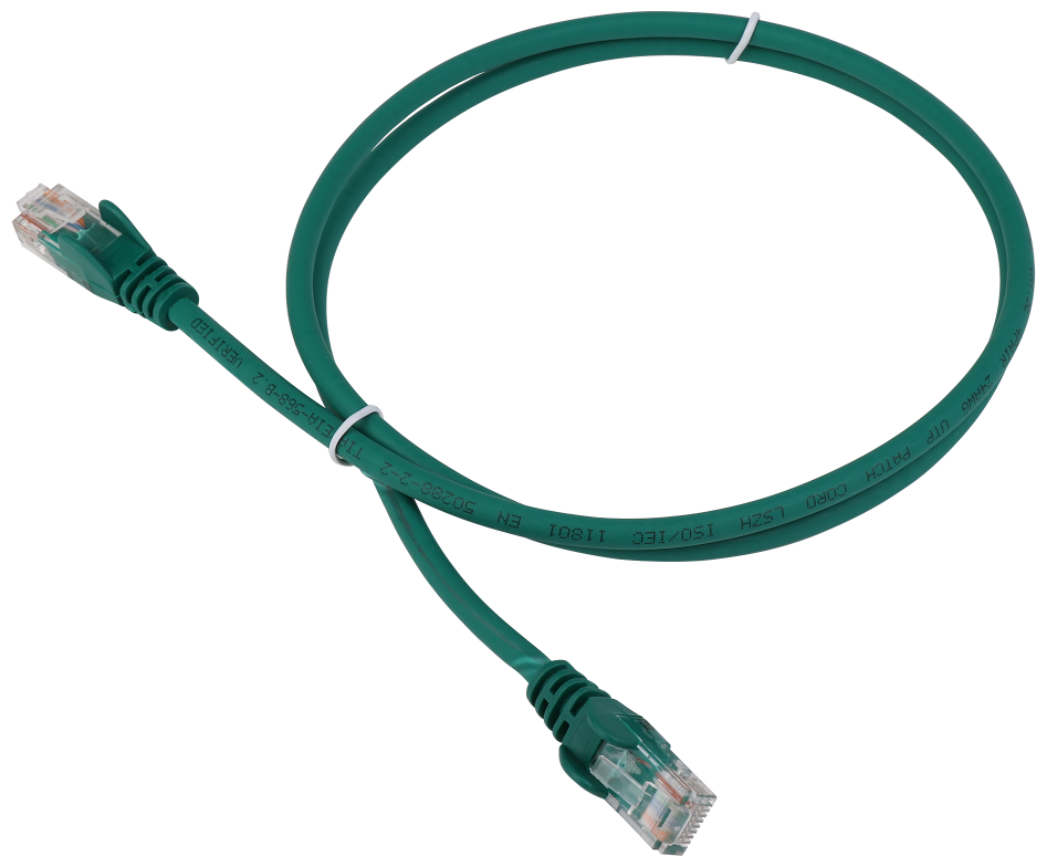 Патч-корд LanMaster вилка RJ-45, вилка RJ-45, кат.5E, LSZH, 0.5м, зеленый [lan-pc45/u5e-0.5-gn]