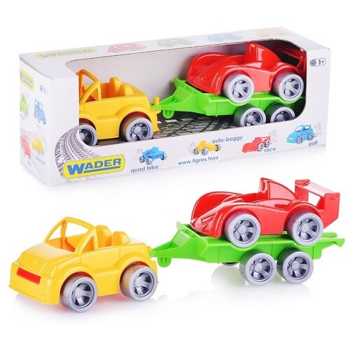 Wader 39542 Набор авто Kid cars Sport 3 эл. (Кабриолет + гонка)