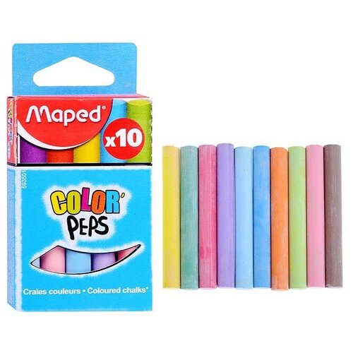 Мел Maped 10 цветов Mared Color Pep's круглый (593501)