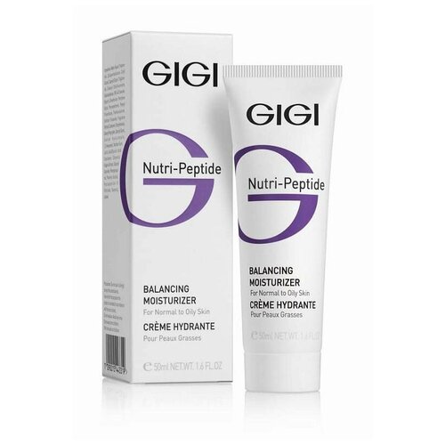 фото Gigi пептидный увлажняющий балансирующий крем для жирной кожи nutri peptide balancing moisturizer oily skin, 50 мл