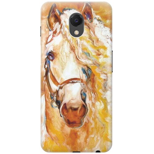 фото Re:pa накладка transparent для meizu m6s с принтом "золотистая грива"