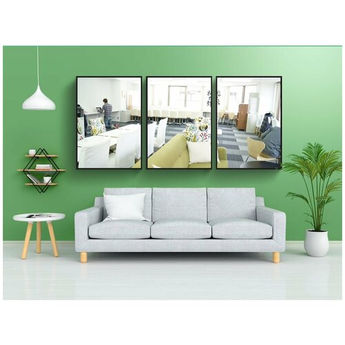 фото Набор модулных постеров для интерьера "бездельничать, диван, офис" 60x90 см. в тубусе, без рамки lotsprints