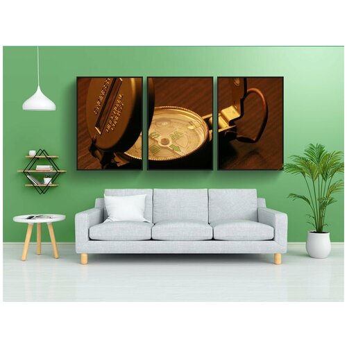 фото Набор модулных постеров для интерьера "компас, путешествовать, начинание" 60x90 см. в тубусе, без рамки lotsprints