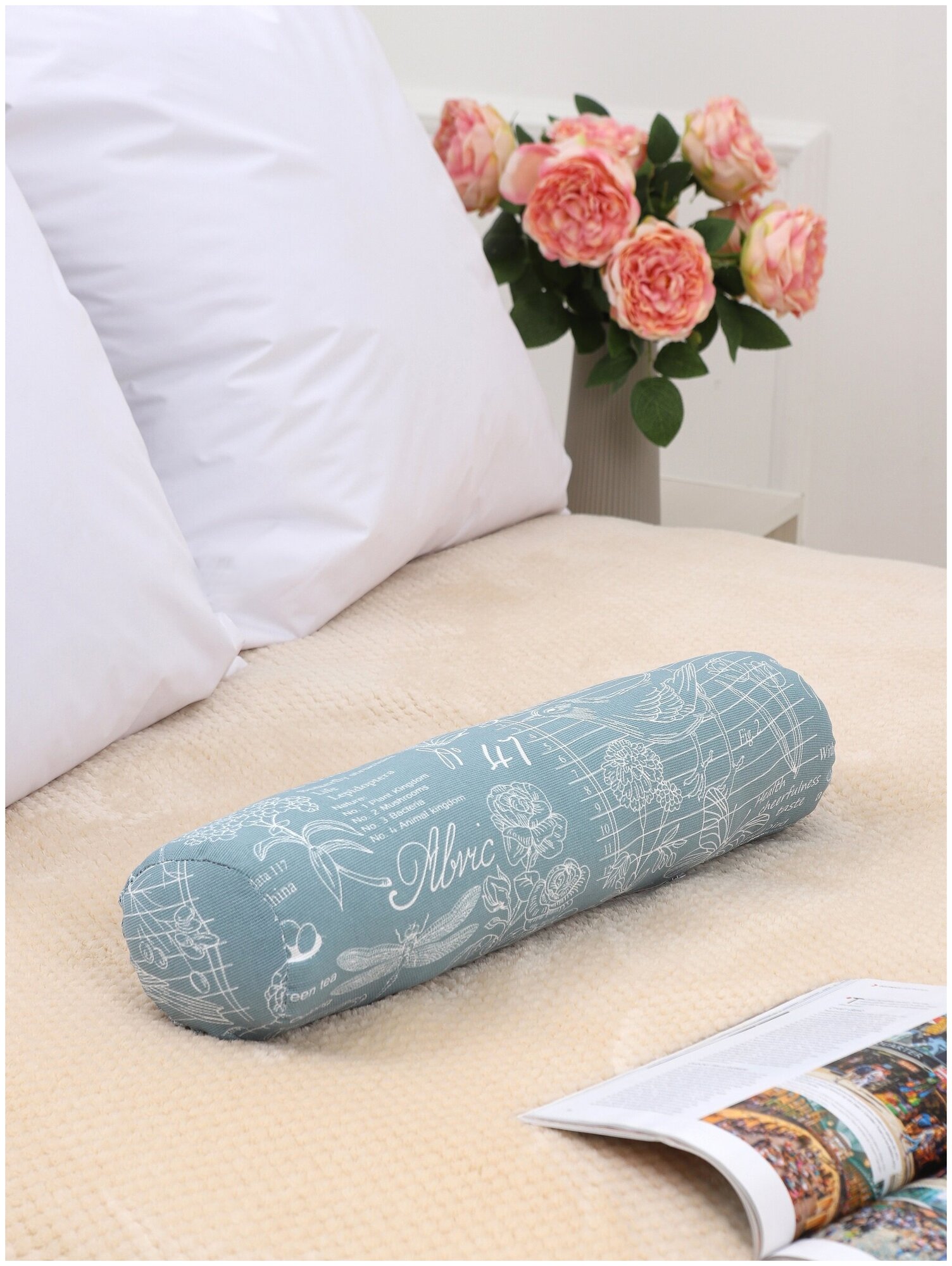 фото Валик для спины Lizzy Home 13*52 см подушка декоративная, декор для дома