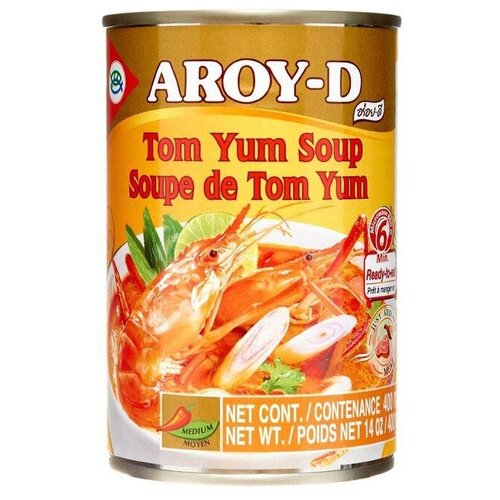 Консервированный суп Том Ям (Tom Yum soup) Aroy-D | Арой-Ди 400мл