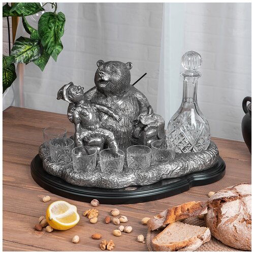 Барные аксессуары Bogacho Питейные наборы На привале серебристые ручная работа 23354₽