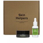Skin Helpers Подарочный набор: Пептидная сыворотка - протектор увлажняющая 30 мл, Регенерирующая маска с лактобионовой кислотой и маслом бораго 50 мл - изображение