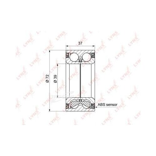 фото Lynxauto wb1425 подшипник ступицы, комплект
