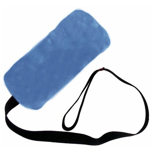 фото Мягкая игрушка для собак "шуршик с ручкой", искусственный мех голубой, флажок, gosi