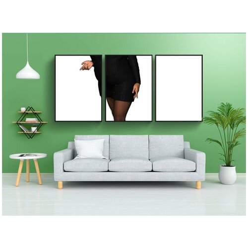 фото Набор модулных постеров для интерьера "оказывать, 3d, фото магазин" 60x90 см. в тубусе, без рамки lotsprints