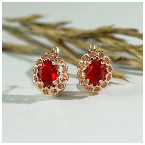 Серьги со стразами 