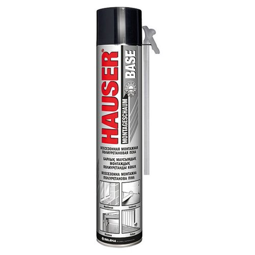 Пена монтажная бытовая Hauser Base всесезонная 400 мл