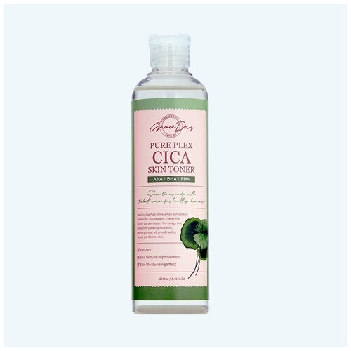 Тонер для лица с центеллой азиатской и мадекассосидом Grace Day Pure Plex Cica Skin Toner, 250 мл