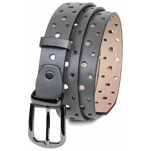 фото Ремень бг, размер 119, серый