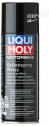 LIQUI MOLY 1591 Белая цепная смазка для мотоциклов Motorbike Kettenspray weiss 0,4л
