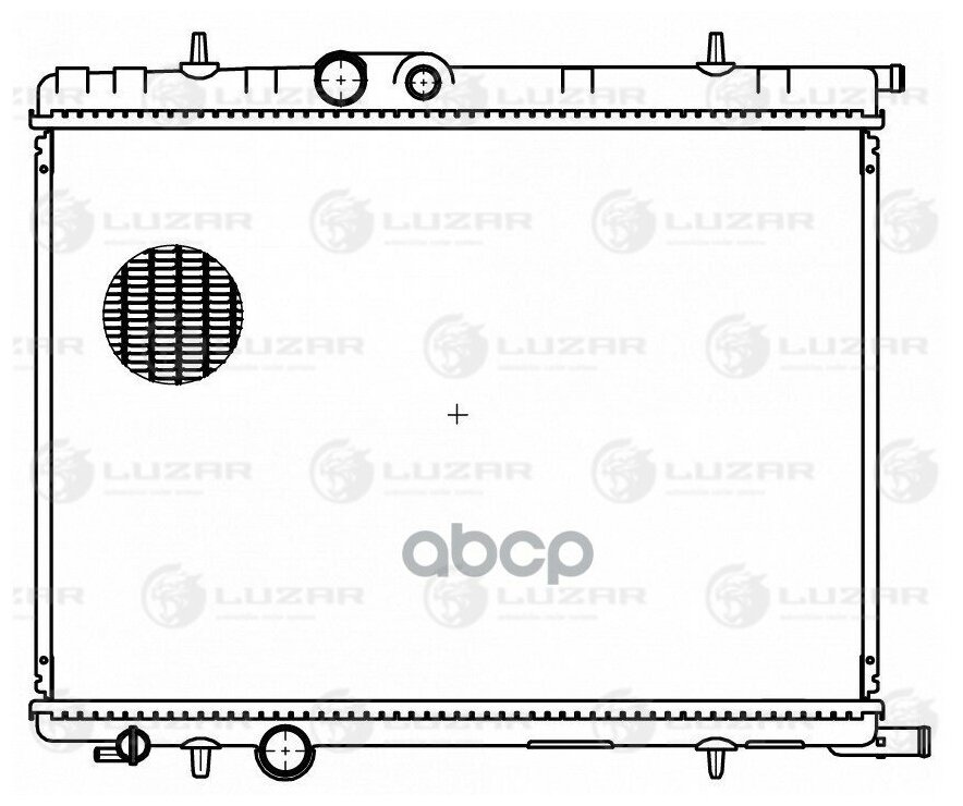 Радиатор Peugeot 206 307/Citroen C4 1.4/1.6i 04- Luzar арт. LRC 20F4