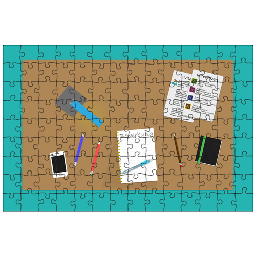фото Магнитный пазл 27x18см."рабочий стол, приложение, верстальщики" на холодильник lotsprints