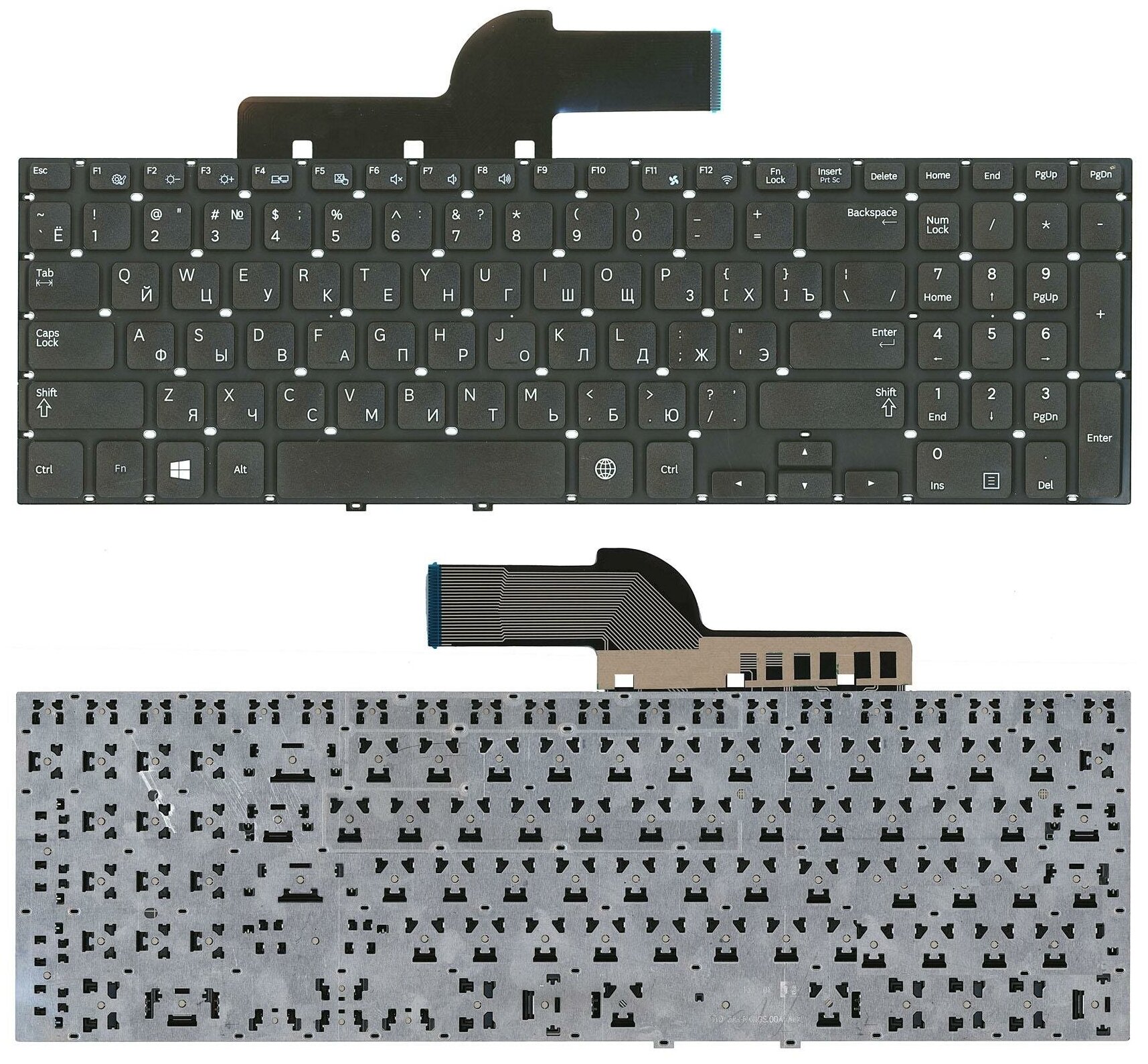 Клавиатура для ноутбука Samsung 355V5C 350V5C NP355V5C NP355V5C-A01 черная