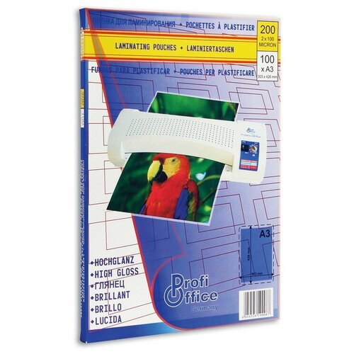 Пленка для ламинирования ProfiOffice А3, 100мкм 100 штук в упаковке