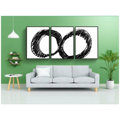 фото Набор модулных постеров для интерьера "бесконечность, восемь, бесконечный" 60x90 см. в тубусе, без рамки lotsprints