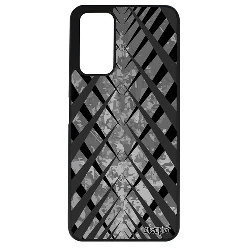 фото Модный чехол на // honor 10x lite // "дизайн сталактит" геометрия тартан, utaupia, зеленый