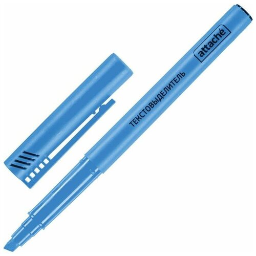 Текстовыделитель Attache синий, толщина линии 1-3 мм