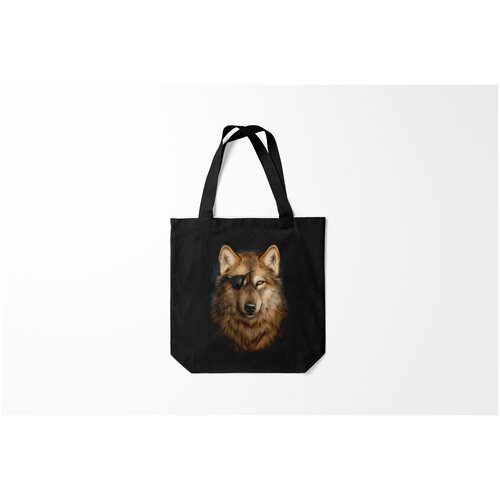 фото Сумка-шоппер / 40х40 см / популярные иллюстрации / глаза морской волк burnettie