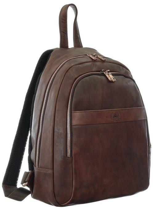 Рюкзак  колье Tony Perotti, натуральная кожа, коричневый