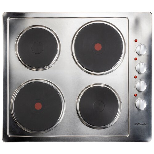 Встраиваемая варочная поверхность электрическая 60 см с чугунными электроконфорками il Monte BH-617 INOX 1809100₽