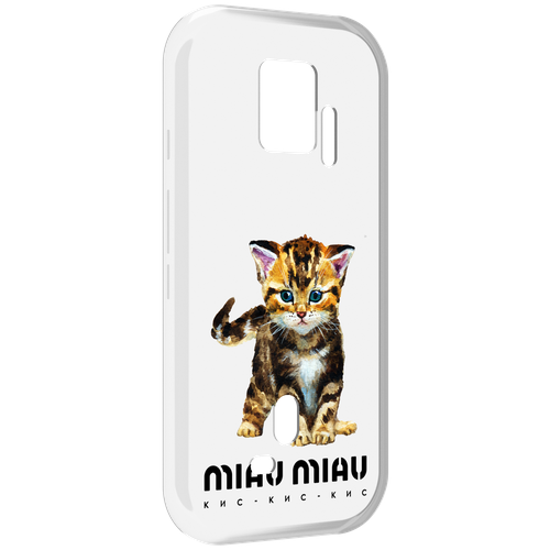 Чехол MyPads Бренд miau miau для ZTE Nubia Red Magic 7S Pro задняя-панель-накладка-бампер