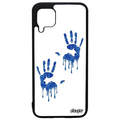 фото Защитный чехол на смартфон // huawei p40 lite // "отпечаток ладони" рука arm, utaupia, белый