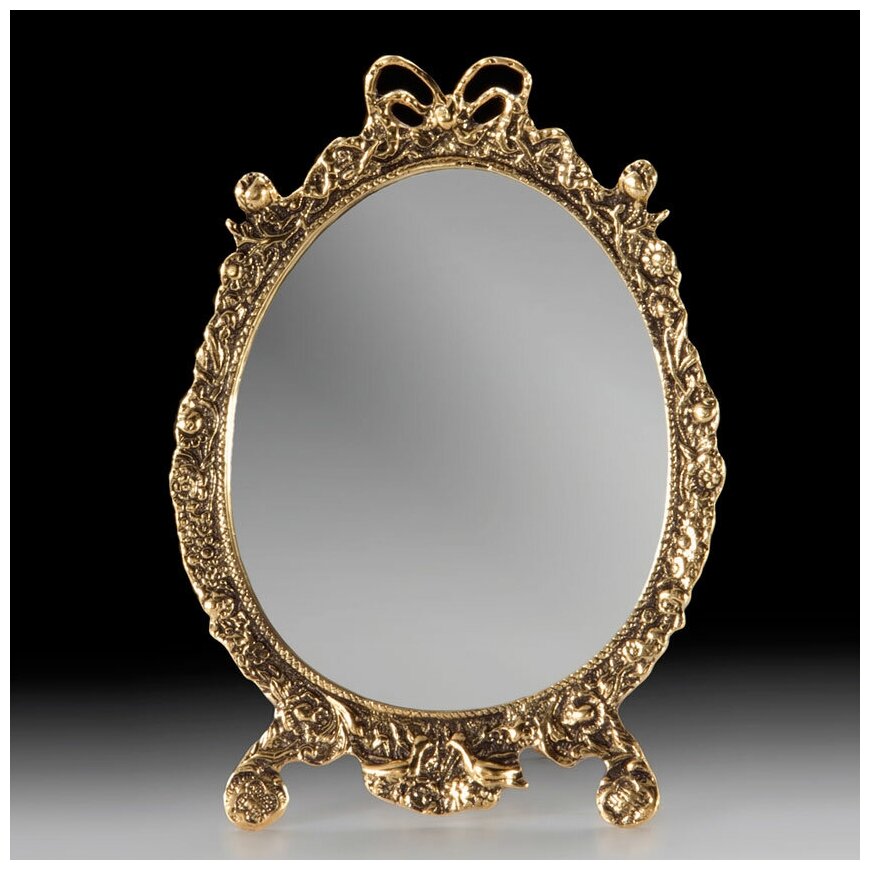 Зеркало настольное в бронзовой оправе VR-4875-B KNP-VR-4875-B