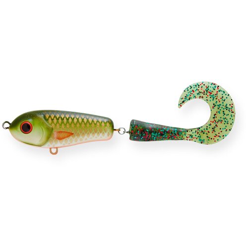 фото Воблер джеркбейт strike pro wolf tail sinking, цвет: c478f golden olive, (eg-159#c478f)