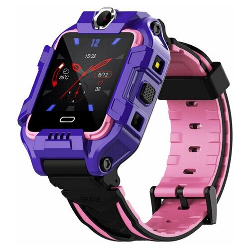 Детские умные смарт-часы Smart Baby Watch Y99A 4G, 2 камеры HD, с GPS трекером, Micro SIM (Фиолетовый)