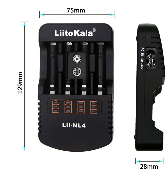 Зарядное устройство Liitokala Lii-NL4
