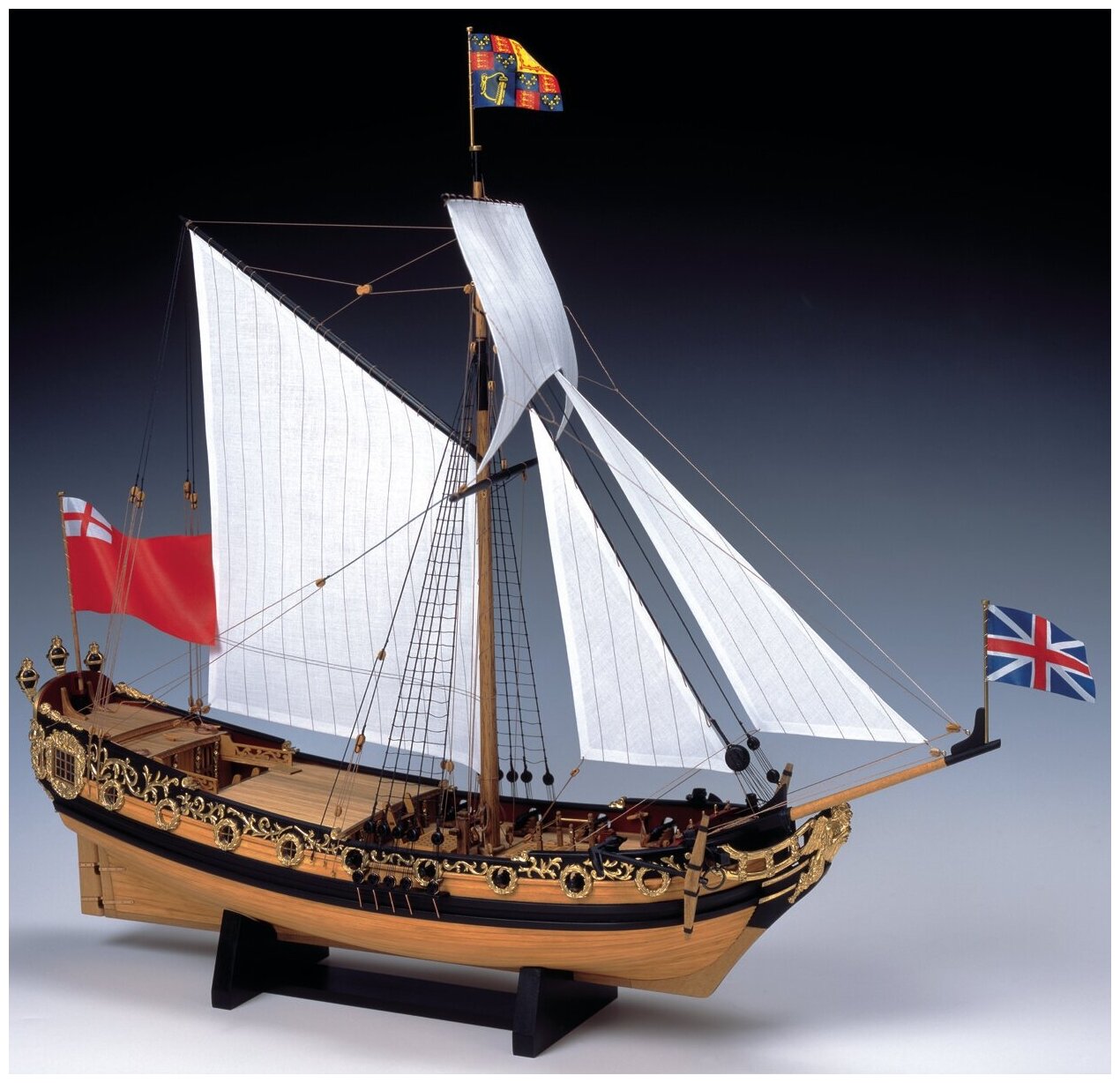 Яхты Charles Royal Yacht 1674, Сборная Модель корабля Woody Joe (Япония), М 1:64, Япония WJ35141