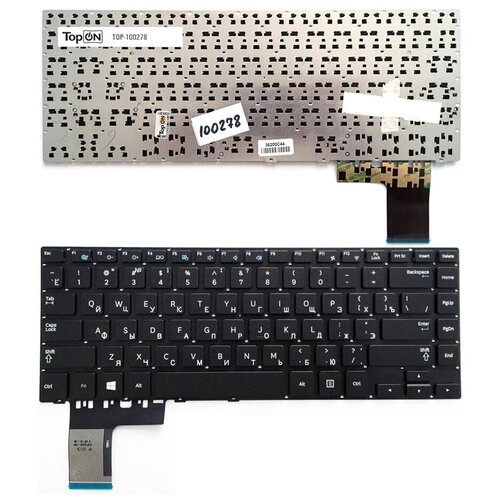 Клавиатура для ноутбука Samsung NP370R4E NP450R4E Series Плоский Enter Чёрная без рамки PN CNBA5903619 3000₽