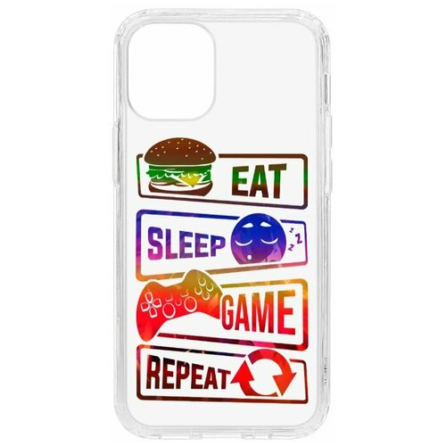 фото Чехол для apple iphone 12 mini kruche print repeat / чехол для apple iphone / чехол с рисунком / чехол с принтом / чехол для айфон / бампер на айфон / чехол накладка для iphone / противоударная накладка для iphone / защита для iphone / защита на айфон / cиликоновый чехол для iphone / пластиковый чехол на iphone / защитный чехол для iphone кruче