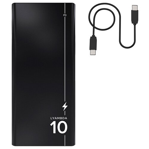 Lyambda Внешний аккумулятор Power Bank 10000 мАч Lyambda LP101 черный 283900₽